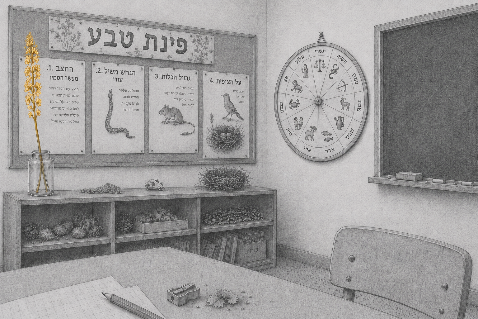 פינת הטבע בבית הילדים