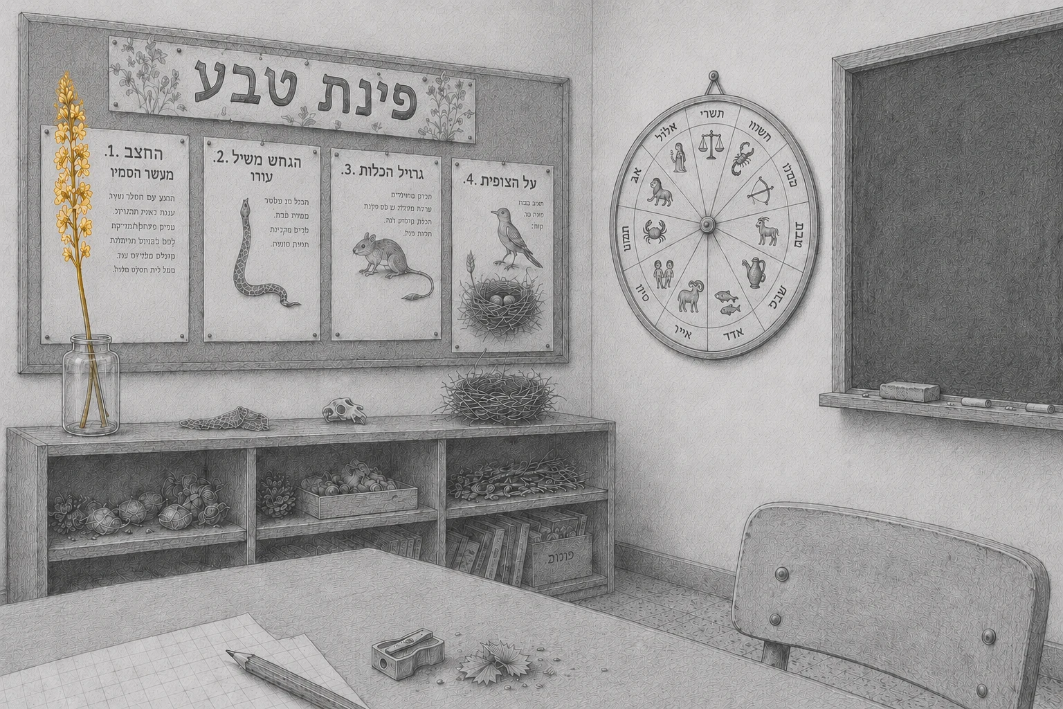 פינת הטבע בבית הילדים